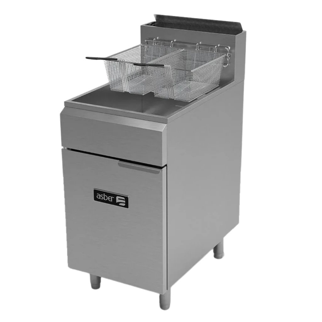 ASBER / FREIDORA INDUSTRIAL AEF 75 S NG / 4 QUEMADORES / TINA DE 35 LITROS / GAS NATURAL